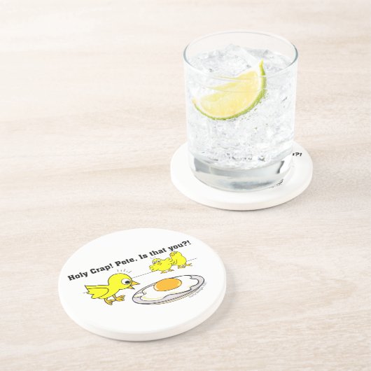 Heilige krap! Pete, ben jij dat? Zandsteen Onderzetter (Zijkant)