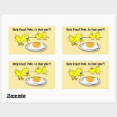 Heilige krap! Pete, ben jij Vegan Humor? Rechthoekige Sticker (Vel)