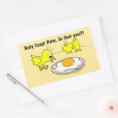 Heilige krap! Pete, ben jij Vegan Humor? Rechthoekige Sticker (Envelop)
