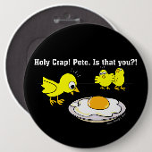 Heilige krap! Pete Funny Design Ronde Button 6,0 Cm (Voorkant /achterkant)
