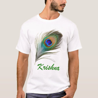 Heilige Krishna Peacock Feather T-Shirt Design!