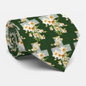 Heilige Krossen en bloemen Stropdas (Opgerold)