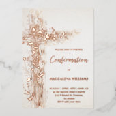 Heilige Kruis Bevestiging Folie Uitnodiging (Voorkant)