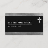 Heilige Kruis Christelijk Geloof Diaken Pastor Gee Visitekaartje (Voorkant)