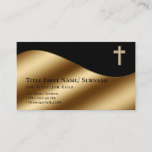 Heilige Kruis Christelijk Geloof Priester Dominee  Visitekaartje (Voorkant)