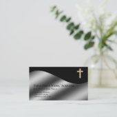 Heilige Kruis Christelijk Geloof Priester Dominee Visitekaartje (Staand voorkant)
