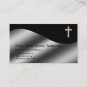 Heilige Kruis Christelijk Geloof Priester Dominee Visitekaartje (Voorkant)
