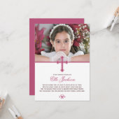 Heilige Kruis eerste communiqué Foto Keepomwille Kaart (Voorkant / Achterkant in situ)