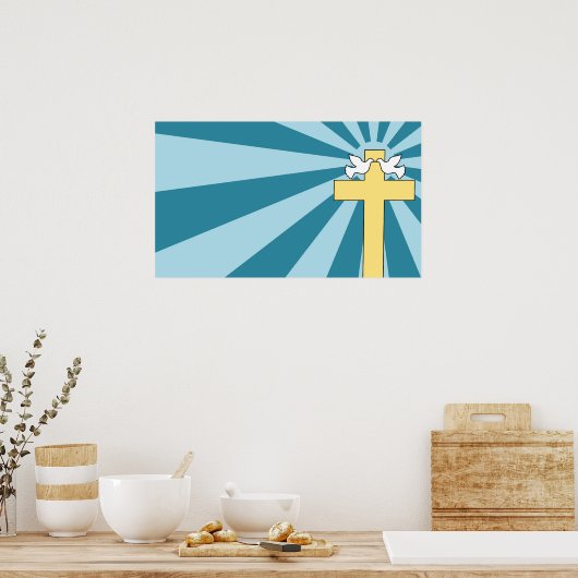 Heilige Kruis en Doves Poster (Keuken)