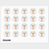 Heilige Kruis en Doves Ronde Sticker (Vel)