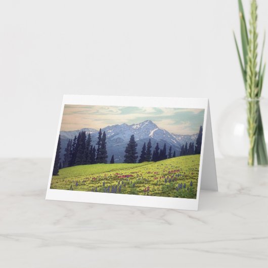 Heilige Kruis, Hiroshi Yoshida, Woodcut Kaart (Voorkant)