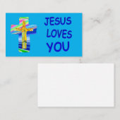  Heilige Kruis Jezus houdt van jou Visitekaartje (Voorkant / Achterkant)