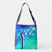 Heilige Kruis Sapphire Blue N Aqua Crossbody Tas (Achterkant)