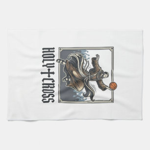 Heilige Kruis Vintage Basketbal Religieus T-shirt Theedoek