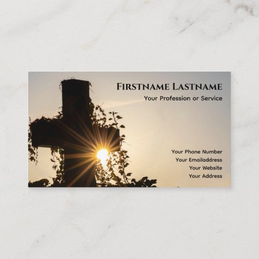 Heilige kruiselingse morticus undertair visitekaartje (Achterkant)