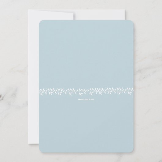 Heilige Kruisfoto Uitnodiging tot religie (Achterkant)