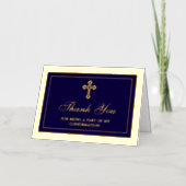 Heilige Kruisgemeenschap of bevestiging Dank u Folie Wenskaart (Voorkant)