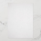 Heilige kruising Baptism Silver folie Uitnodiging (Achterkant)