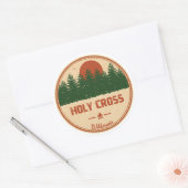 Heilige Kruisnatuur Colorado Ronde Sticker (Envelop)