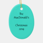 Heilige Kruispasta versteld kerstversiering Keramisch Ornament (Achterkant)