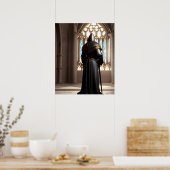 Heilige Kruistocht AI Fantasie Digitale Kunst Prin Poster (Keuken)