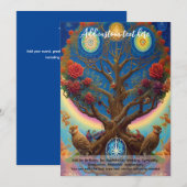 Heilige Kunst Mystieke Boom des Levens Spirituele  Kaart (Voorkant / Achterkant)