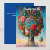 Heilige Kunst Mystieke Boom des Levens Spirituele  Kaart (Voorkant / Achterkant)