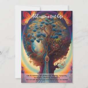 Heilige Kunst Mystieke Boom des Levens Spirituele Kaart