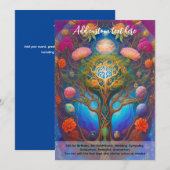 Heilige Kunst Mystieke Boom des Levens Spirituele  Kaart (Voorkant / Achterkant)