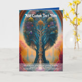 Heilige Kunst Mystieke Boom van het Leven Spiritue Kaart (Gele Bloem)