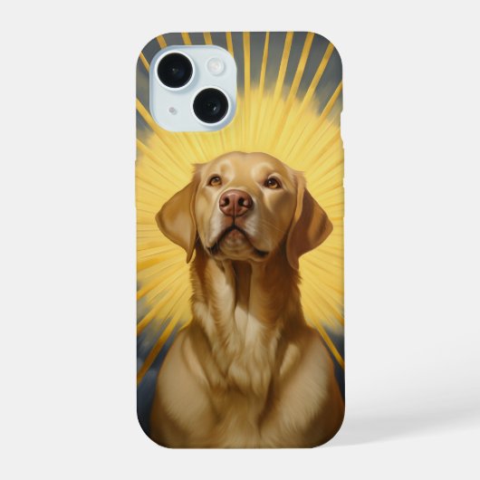 Heilige Labrador retriever iPhone 15 Case (Achterkant)