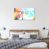 Heilige Land Cross Grunge Art Wrapped Canvas Afdruk (Insitu (Slaapkamer))