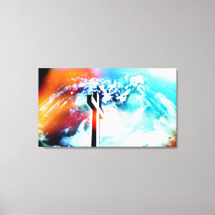 Heilige Land Cross II Gewatteerde Canvas Afdruk