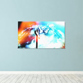 Heilige Land Cross II Gewatteerde Canvas Afdruk (Insitu (Houten vloer))