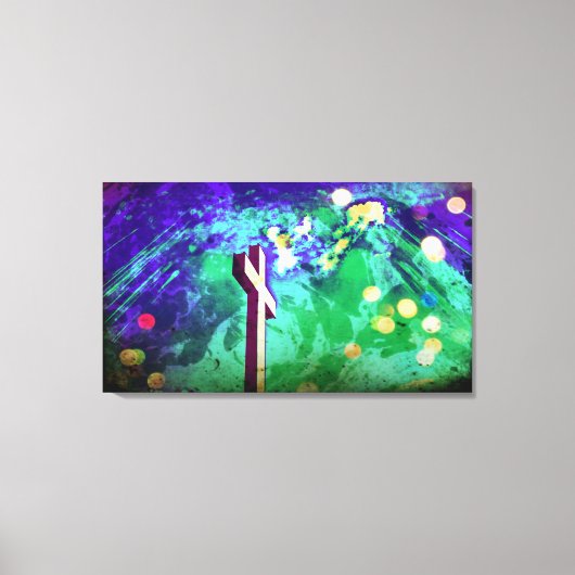 Heilige Land Cross Sparkle Wrapped Canvas Prints (Voorkant)