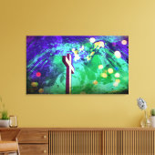 Heilige Land Cross Sparkle Wrapped Canvas Prints (Insitu (Woonkamer))