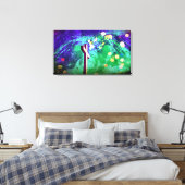 Heilige Land Cross Sparkle Wrapped Canvas Prints (Insitu (Slaapkamer))