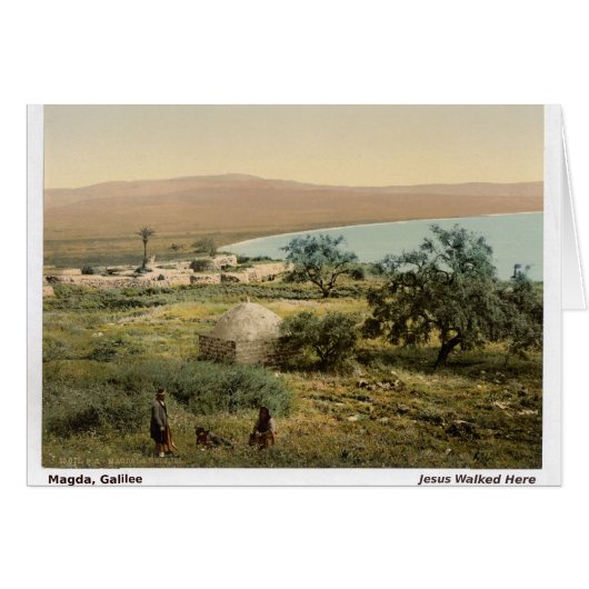 Heilige Land Galilea Kerstkaart (Voorkant Horizontaal)
