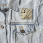 Heilige Land Vierkante Button 5,1 Cm (In situ)