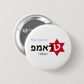 Heilige Land voor Trump-Button Ronde Button 5,7 Cm (Voorkant /achterkant)