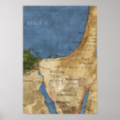 Heilige landkaart poster (Voorkant)