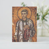Heilige Laurentius van Rome Heilige kaart (Staand voorkant)
