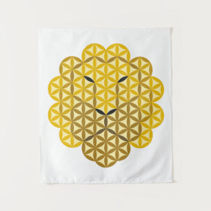 Heilige Leeuw - Lion of Life SMLB. Wandkleed