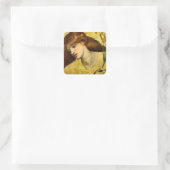 Heilige Lelie (Sancta Lilias) (door Gabriel Rosset Vierkante Sticker (Tas)