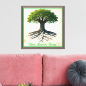 "Heilige levensboom" Canvas Afdruk (Insitu (Woonkamer))