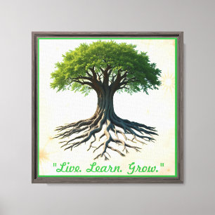 "Heilige levensboom" Canvas Afdruk