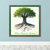 "Heilige levensboom" Canvas Afdruk (Insitu (Houten vloer))
