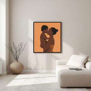 Heilige Liefde – Afrocentrische Moederschapskunst Poster
