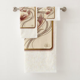 Heilige Lotus Godin Spiritueel Bad Handdoek