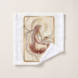 Heilige Lotus Godin Spiritueel  Bad Handdoek